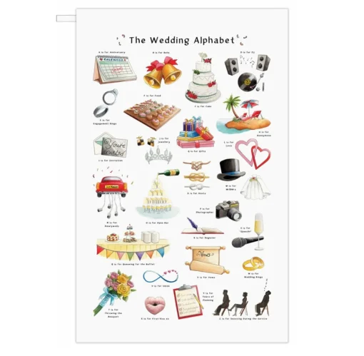 The Wedding Alphabet Greeting Card