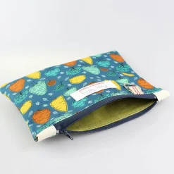 Trees Flat Zip Purse with Keyring
