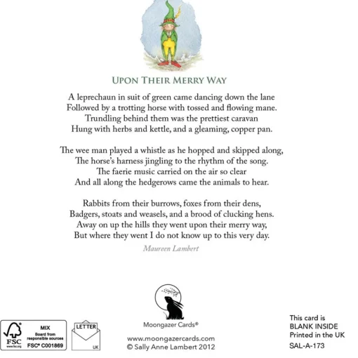Upon Their Merry Way Greeting Card