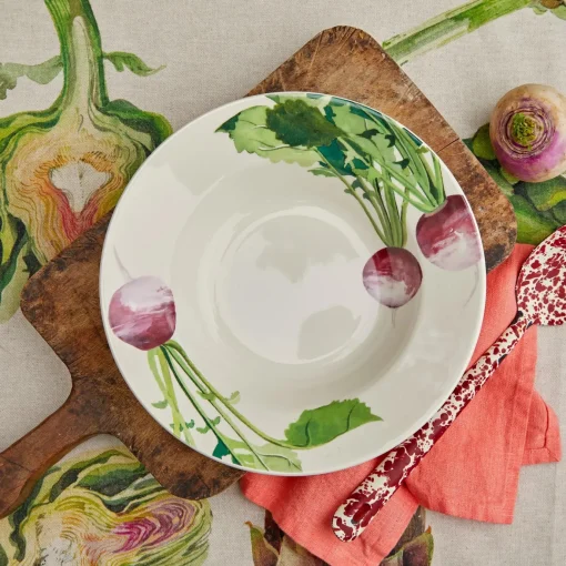 Vegetable Garden Turnip Soup Plate