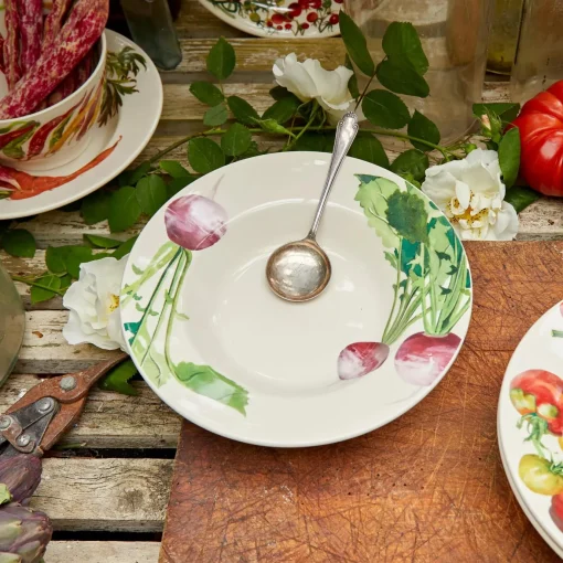 Vegetable Garden Turnip Soup Plate