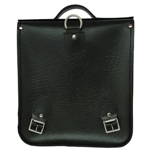 Zatchels Handmade Leather City Backpack Plus - British Racing Green